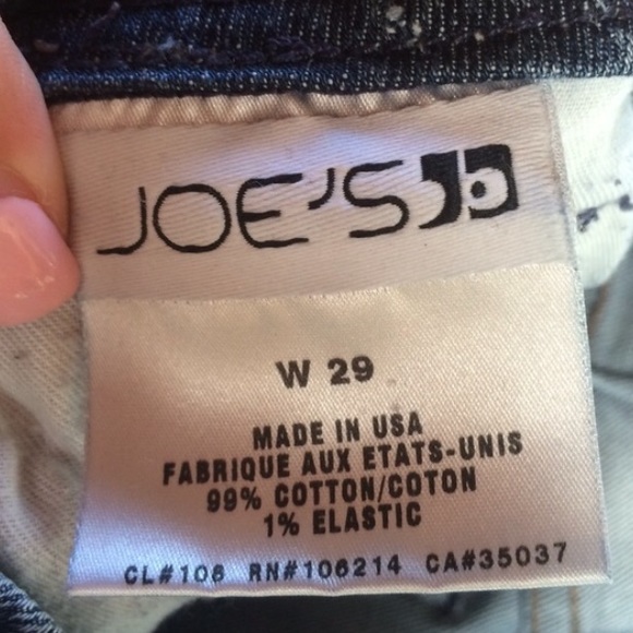 Joes jeans. Medium Blue denim size 29 low rise - Picture 4 of 4